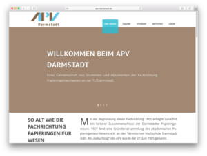 APV Darmstadt - Bild Webseite - Design Bob-Fuchs
